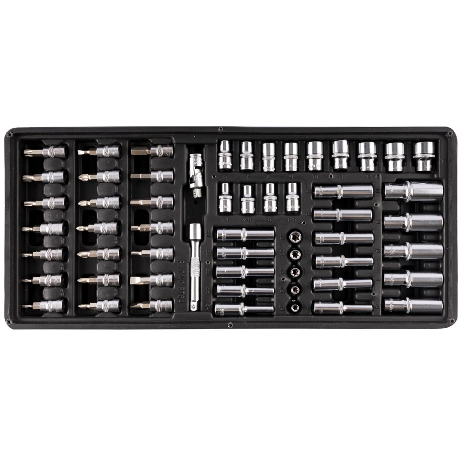 FIXMAN Tray 57 Piece 1/4' Drive Sockets And Accessories
